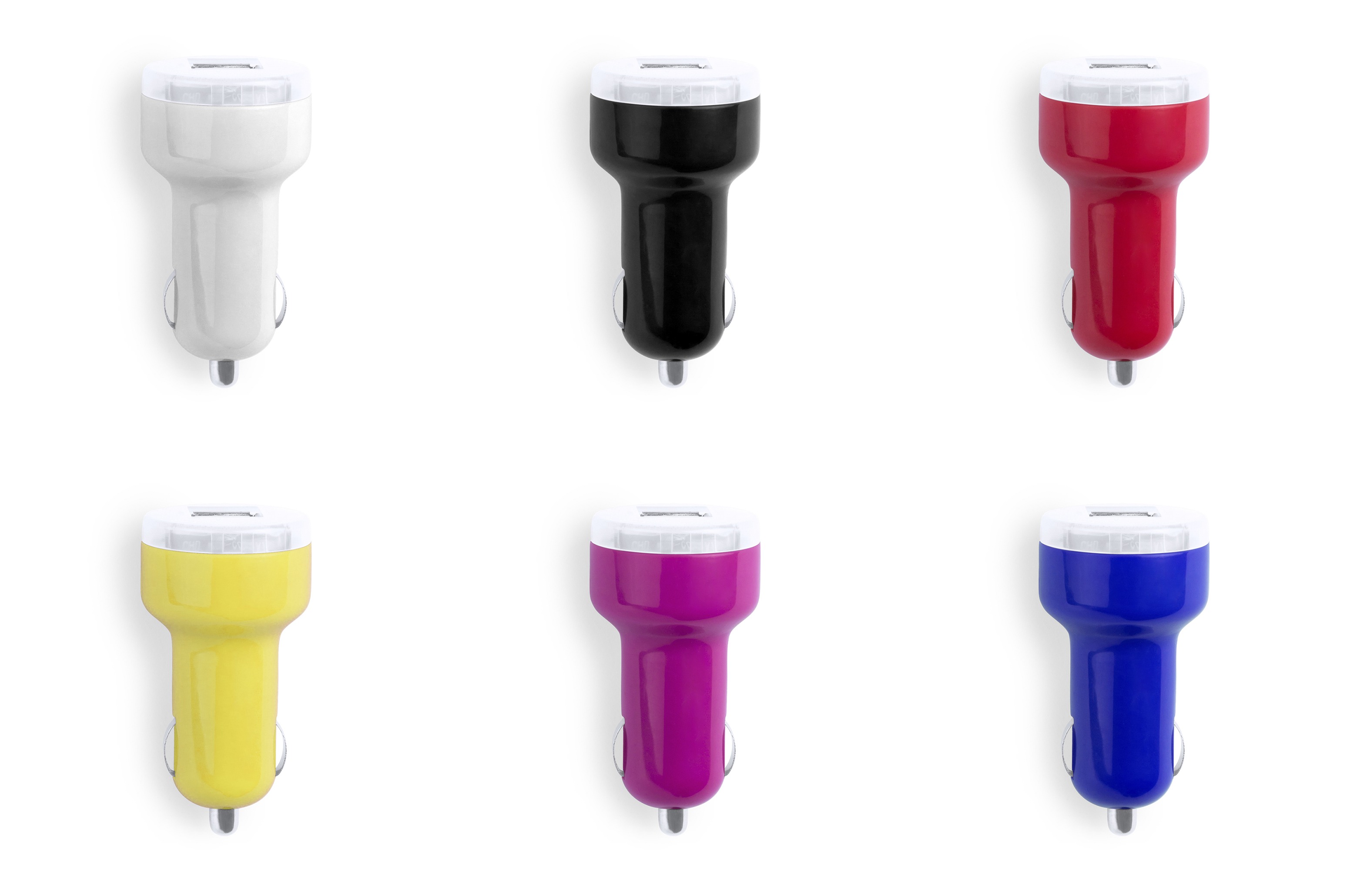 USB Car Charger Denom WHITE