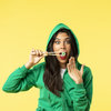 Sweatshirt com Capuz + Fecho Adulto "keya" SWZ280 PRETO