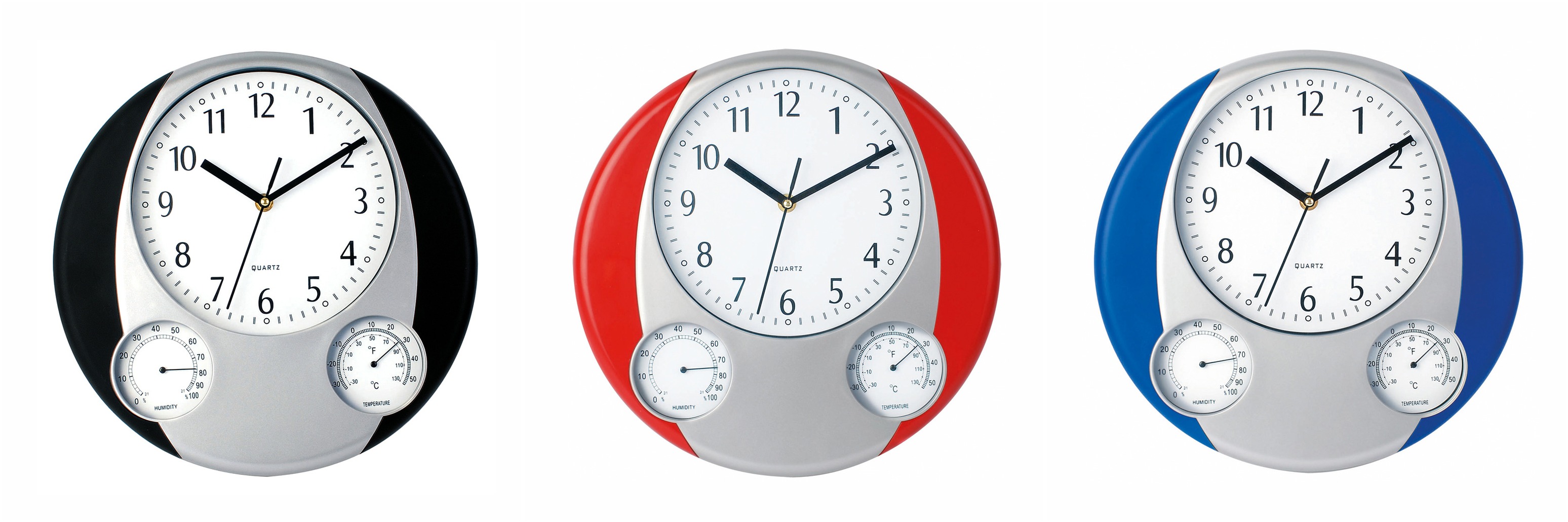 Wanduhr Prego SCHWARZ