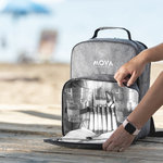 Picnic Kühltasche Rucksack Kazor GRAU