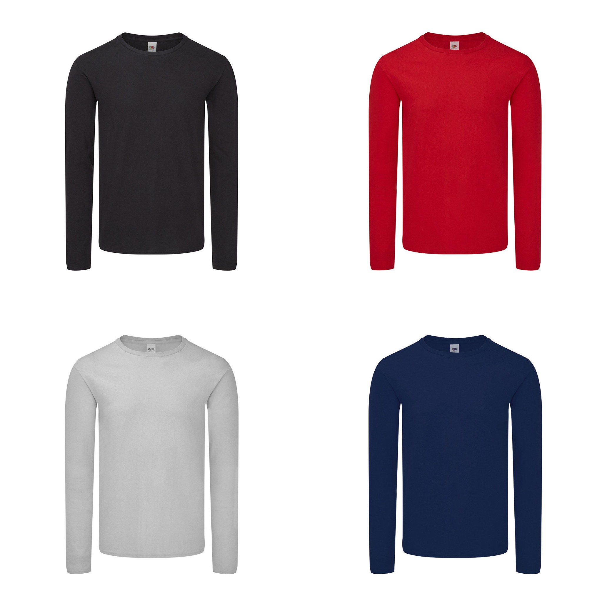 T-Shirt Adulto Colorata Iconic Long Sleeve T NERO