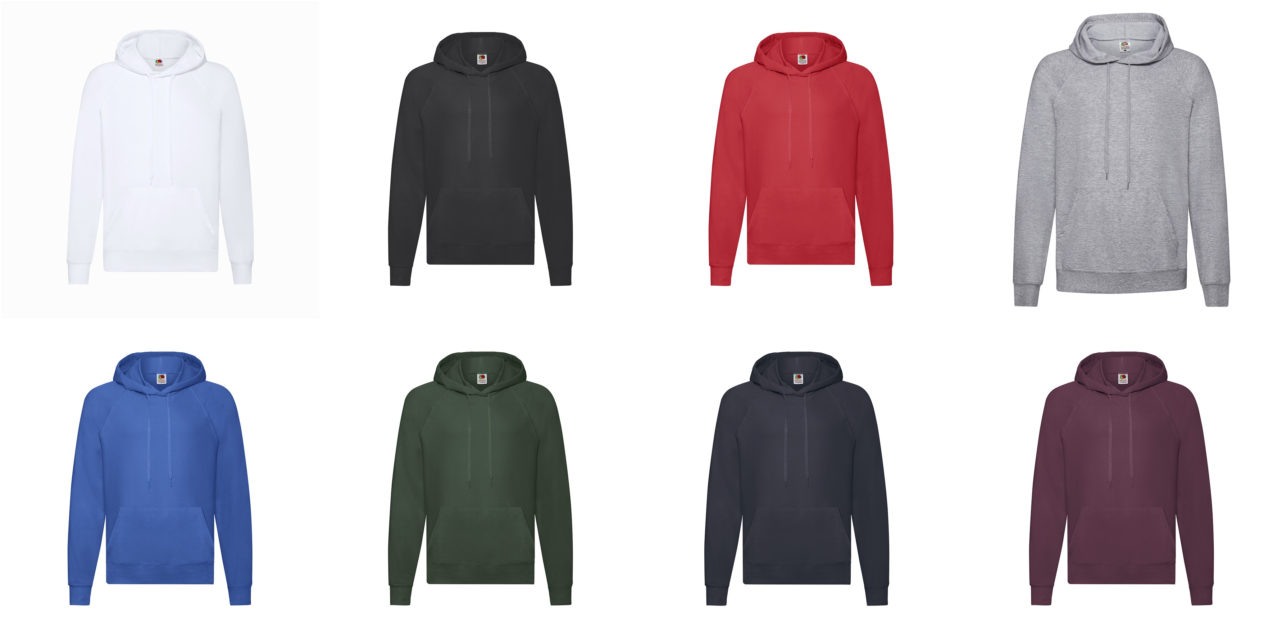 Sweat-Shirt Adulte Lightweight Hooded Sweat BLANC