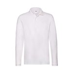 Erwachsene Polo-Shirt Premium Long Sleeve SCHWARZ