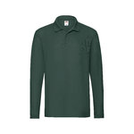 Erwachsene Polo-Shirt Premium Long Sleeve SCHWARZ