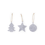 Set Enfeite Chandun CINZENTO