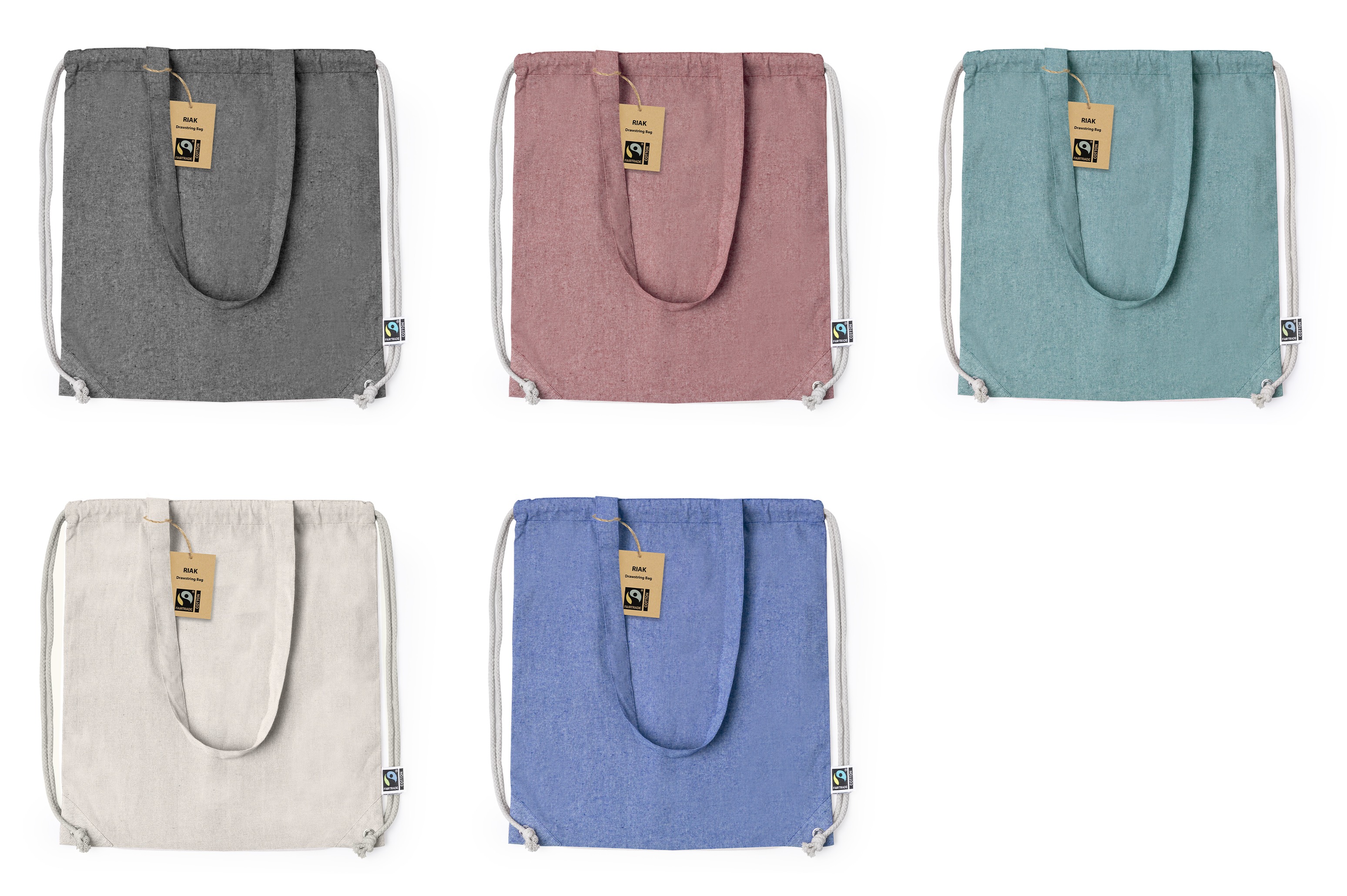 Rugzak Tas Riak Fairtrade ZWART