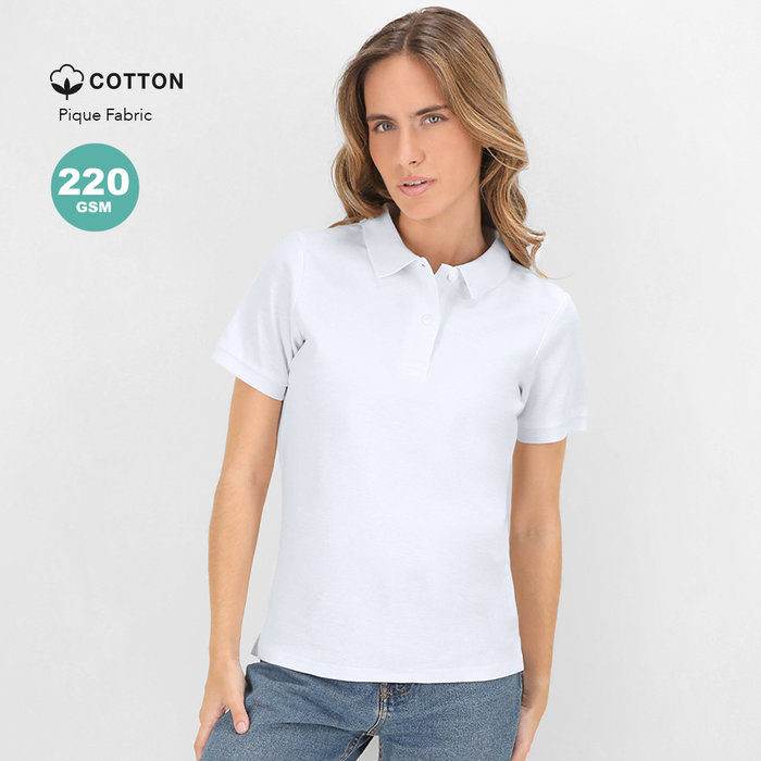 Dames Wit Polo Shirt Koupan