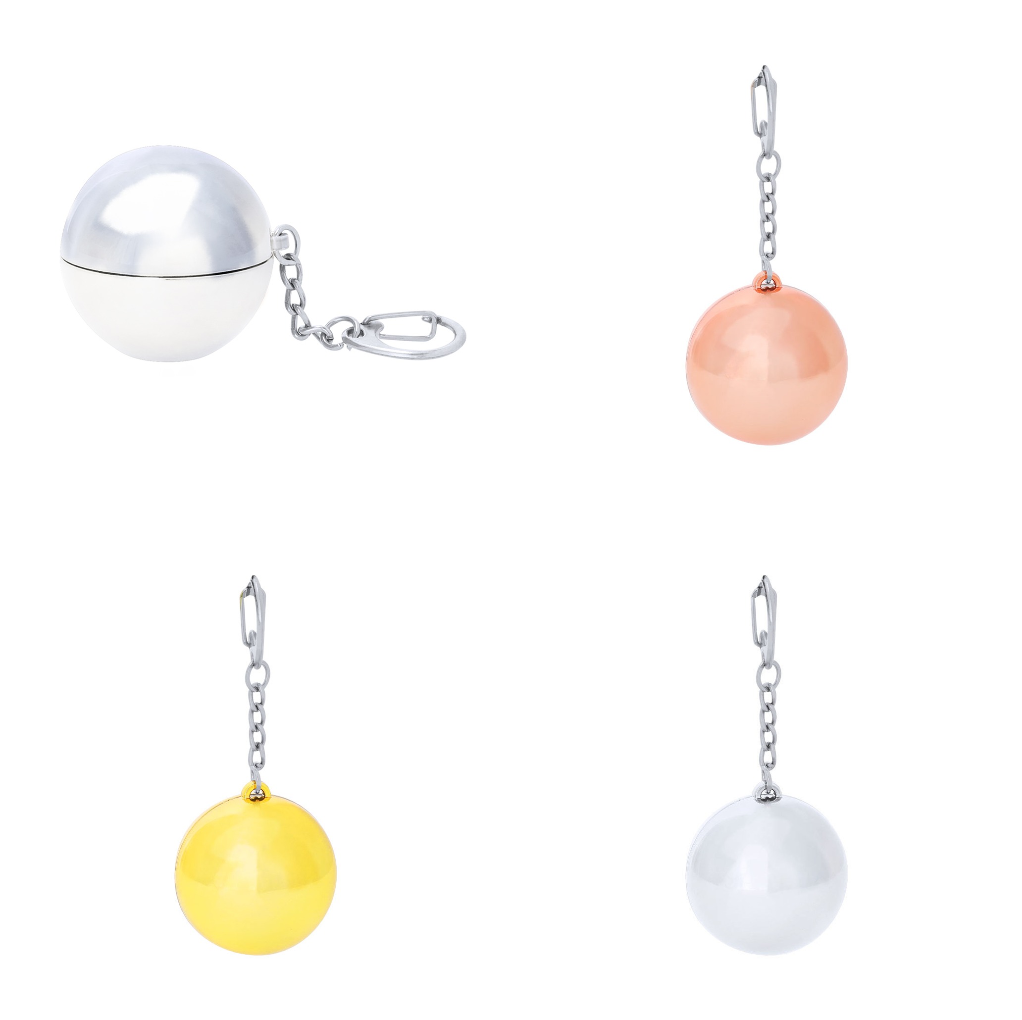 Keyring Lip Balm Frissel SILVER