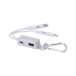 Porta USB Carregador Leony PRATA