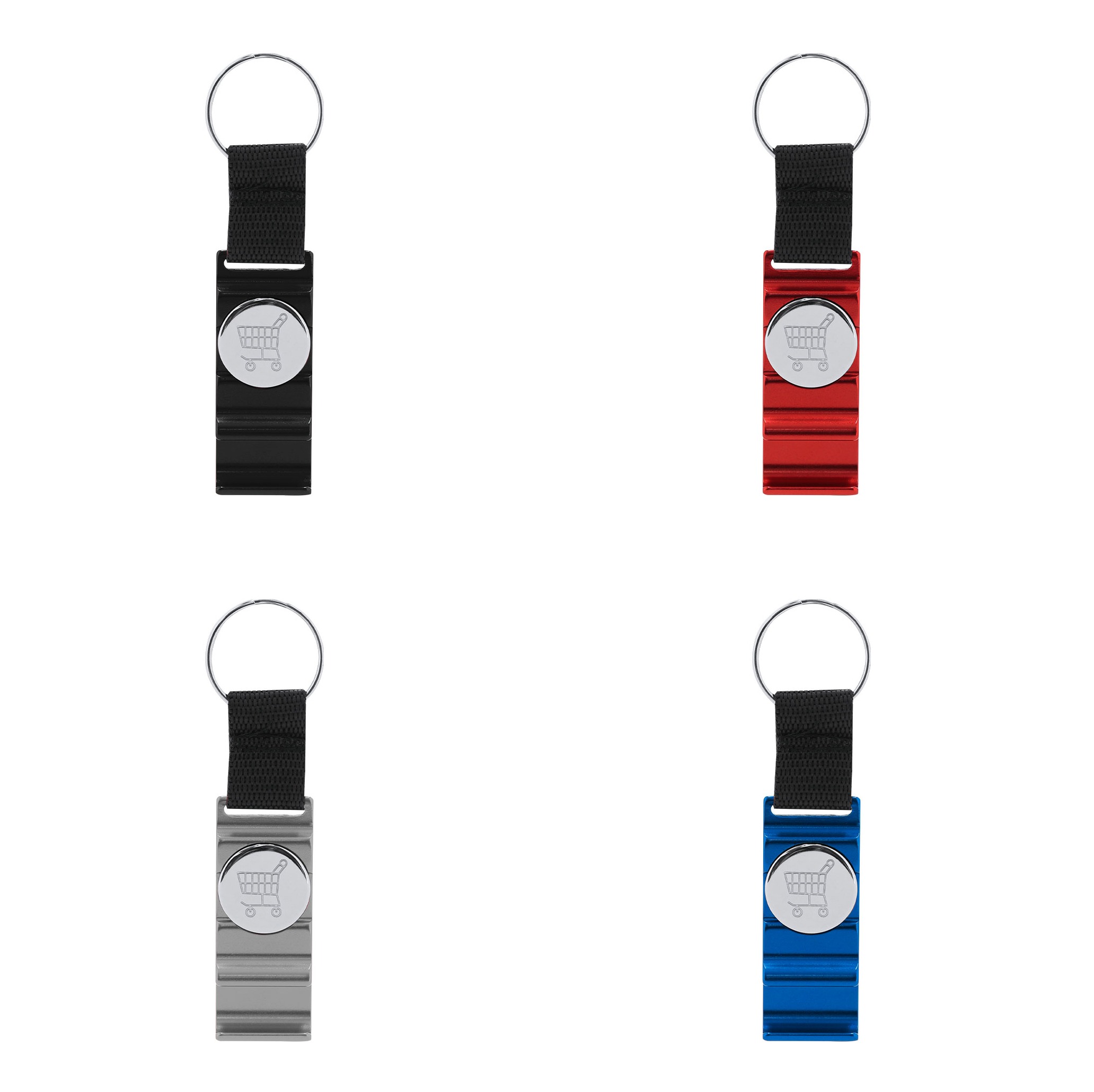 Holder Keyring Coin Nevin BLACK